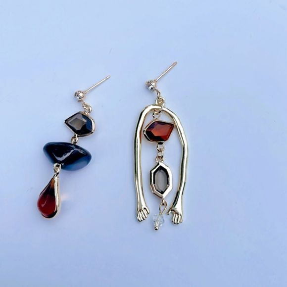 Boho statement earrings A33 - Picture 3 of 5